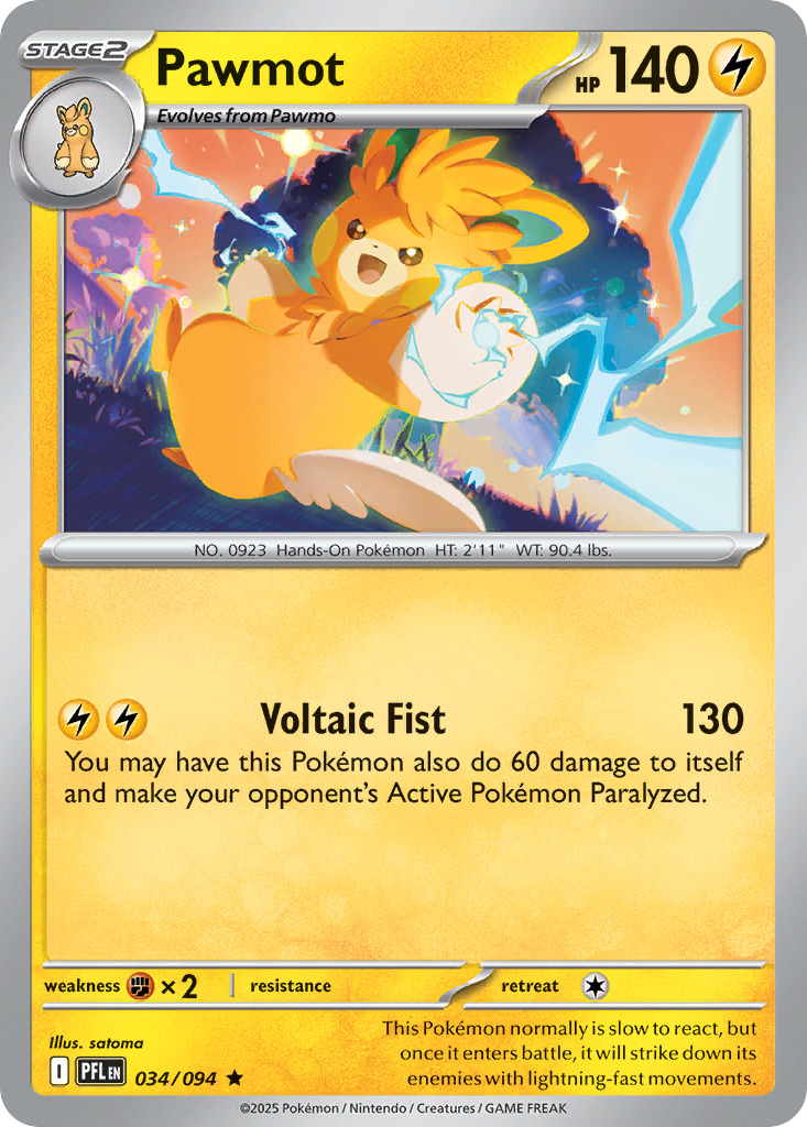 Pawmot (Reverse Holo) 34/94