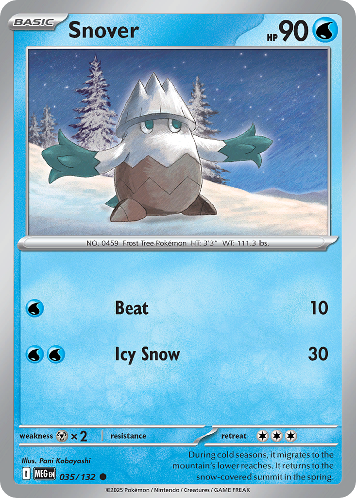 Snover (Reverse Holo) 035/132
