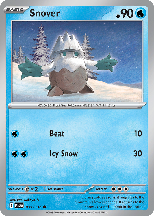 Snover (Reverse Holo) 035/132