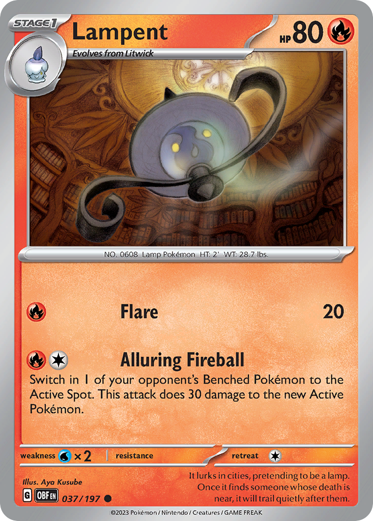 Lampent (Reverse Holo) 037/197