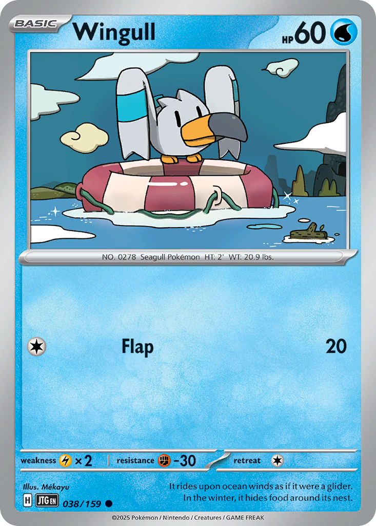 Wingull (Reverse Holo) 038/159