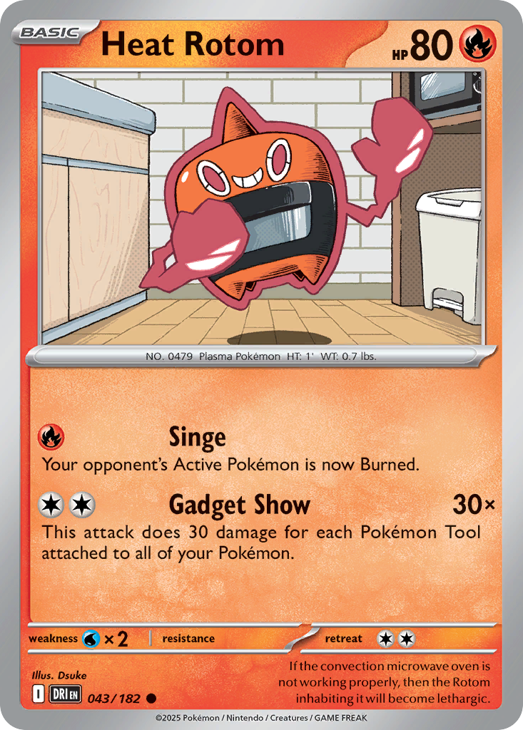 Heat Rotom (Reverse Holo) 043/182
