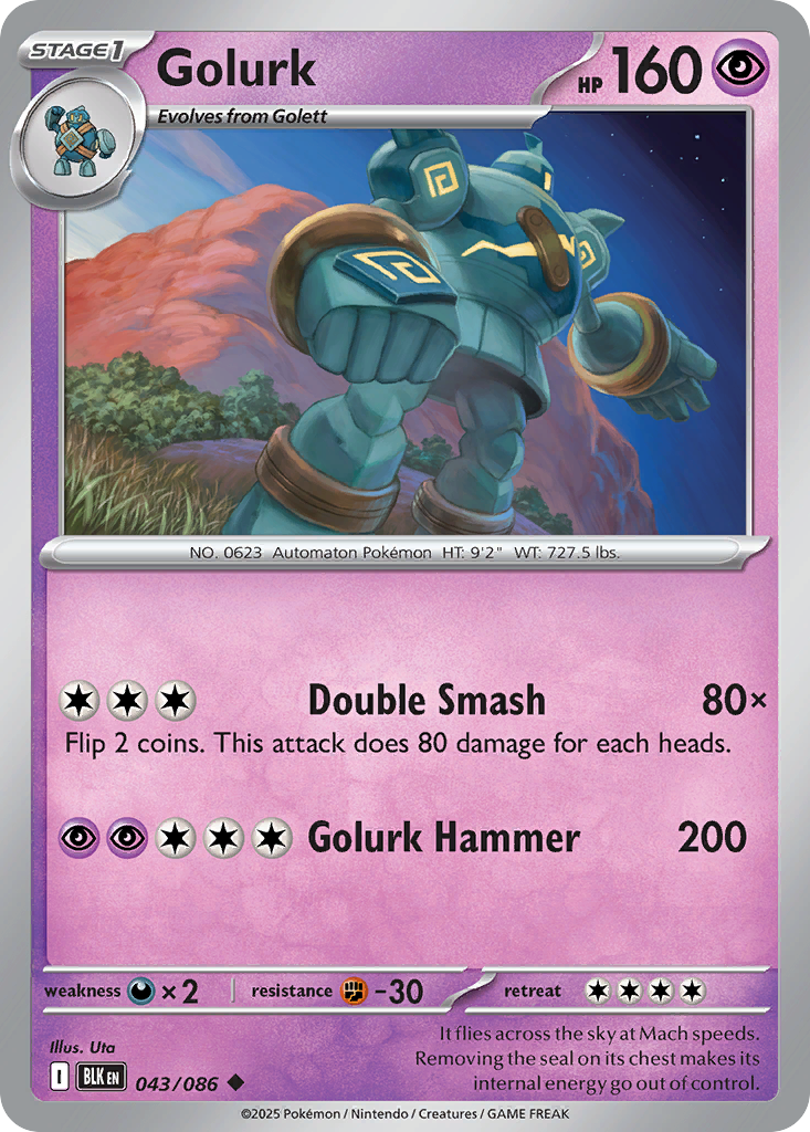 Golurk (Reverse Holo) 43/86