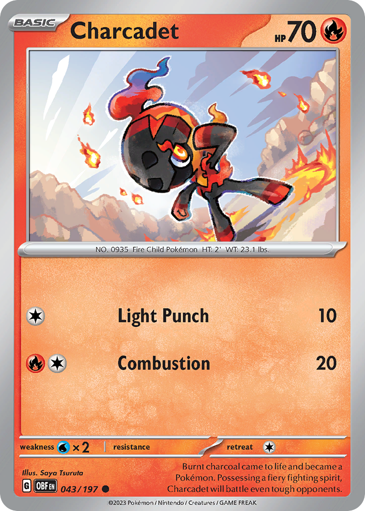 Charcadet (Reverse Holo) 043/197