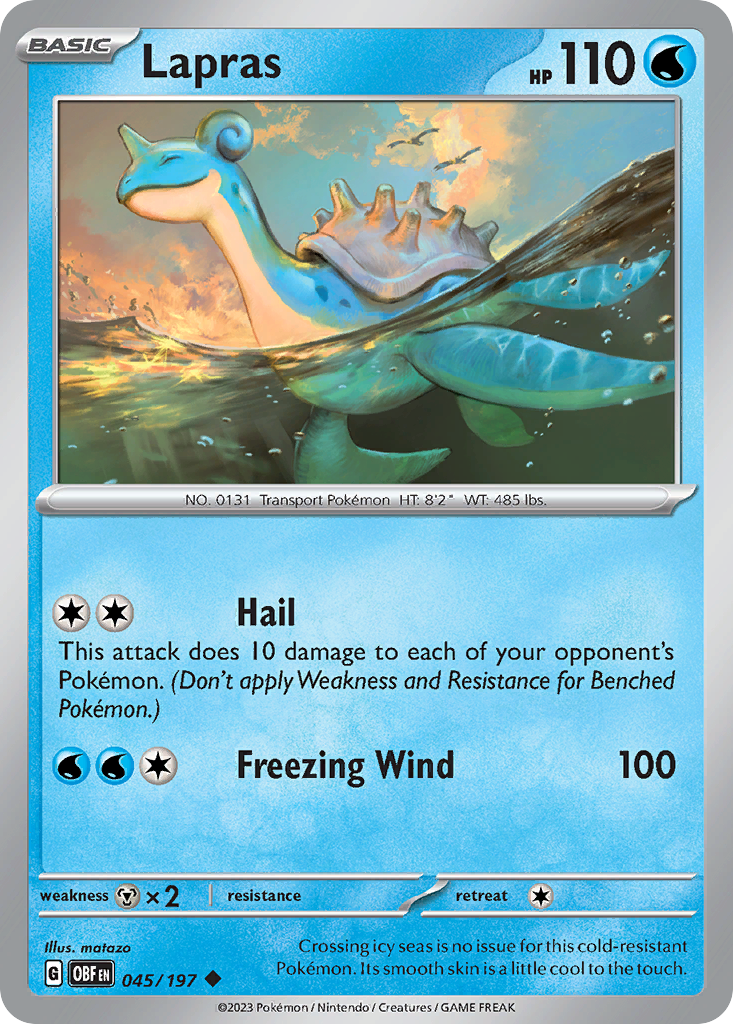 Lapras (Reverse Holo) 045/197