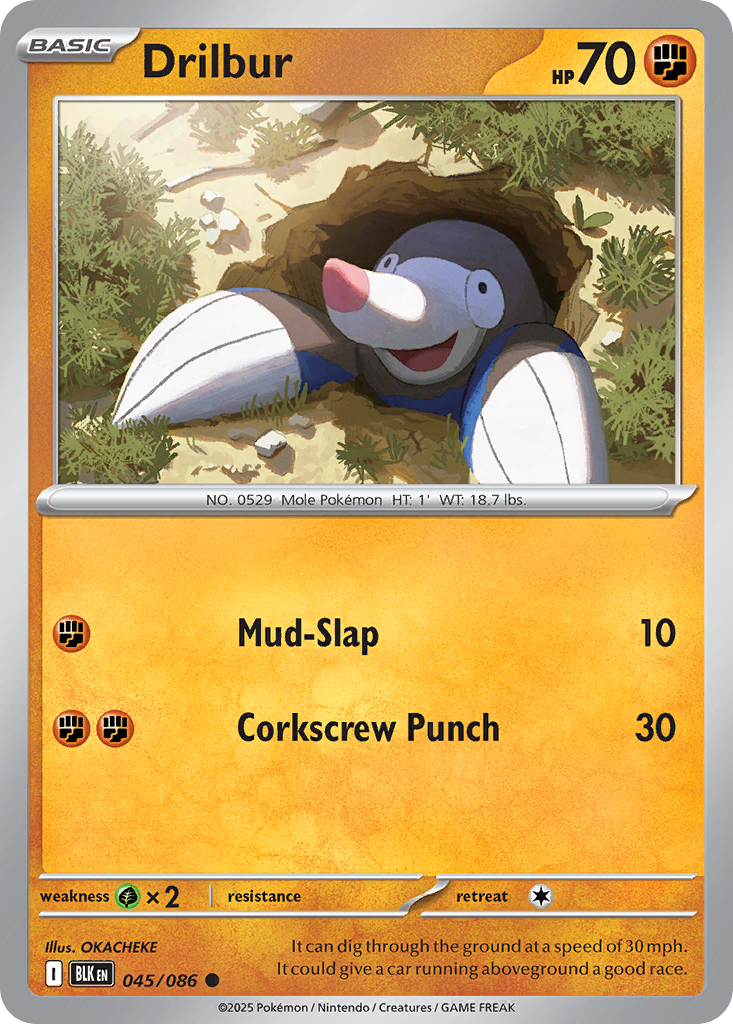 Drilbur (Reverse Holo) 45/86