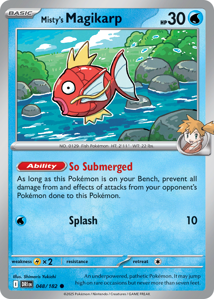 Misty's Magikarp (Reverse Holo) 048/182