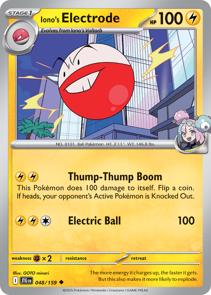 Iono's Electrode (Reverse Holo) 048/159