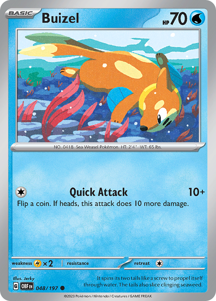 Buizel (Reverse Holo) 048/197