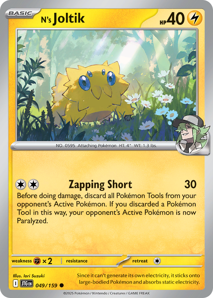 N's Joltik (Reverse Holo) 049/159
