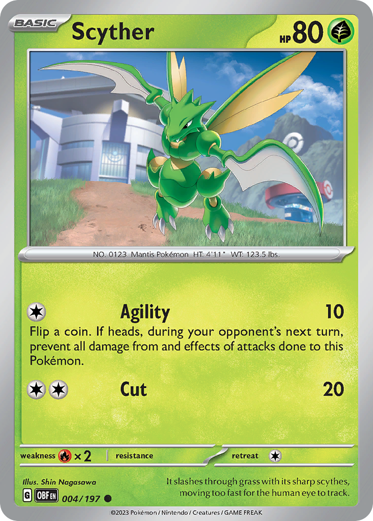 Scyther (Reverse Holo) 004/197
