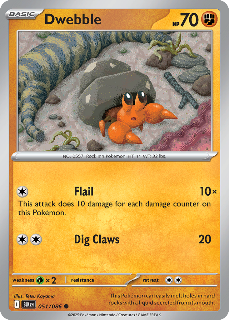Dwebble (Reverse Holo) 51/86