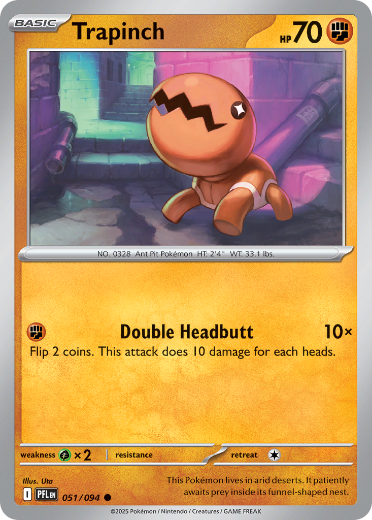 Trapinch (Reverse Holo) 51/94