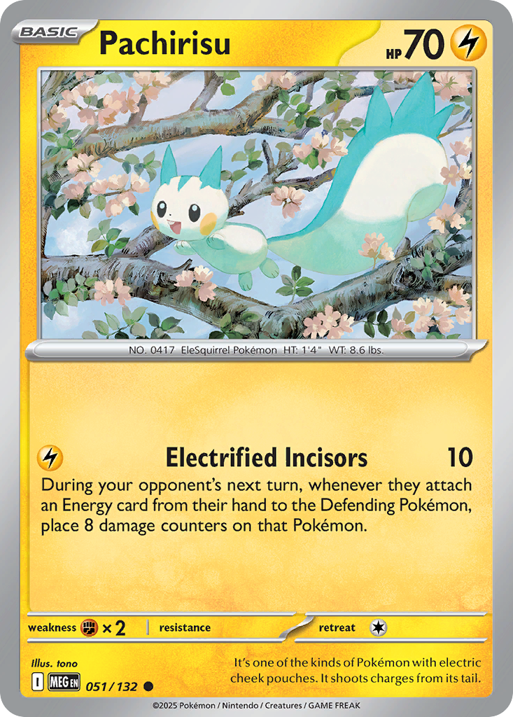 Pachirisu (Reverse Holo) 051/132
