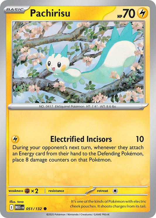Pachirisu (Reverse Holo) 051/132