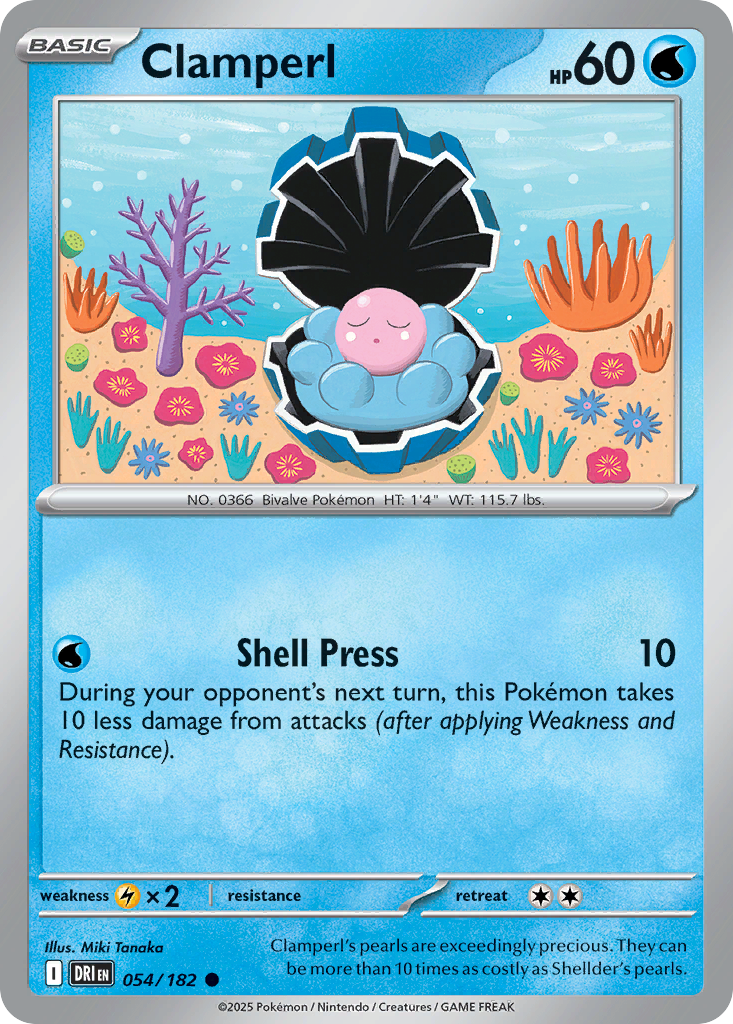 Clamperl (Reverse Holo) 054/182