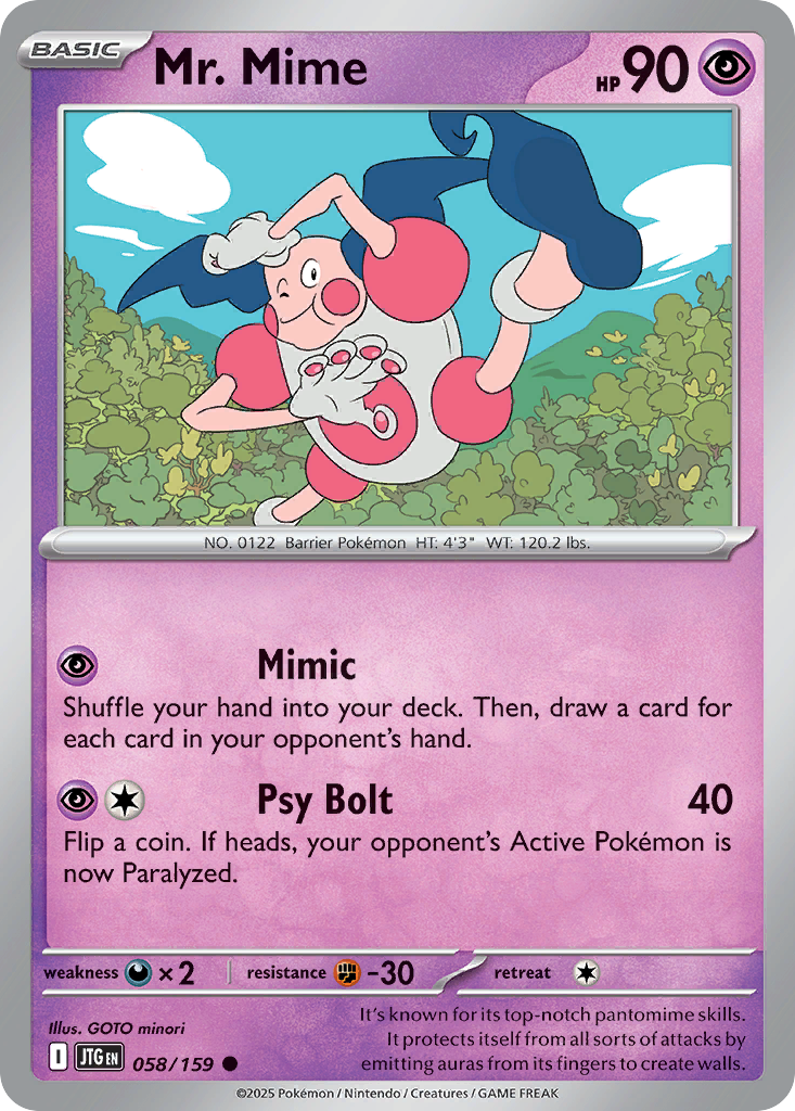 Mr. Mime (Reverse Holo) 058/159