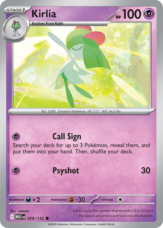 Kirlia (Reverse Holo) 059/132