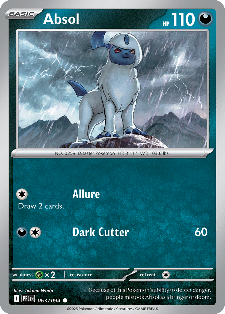 Absol (Reverse Holo) 63/94