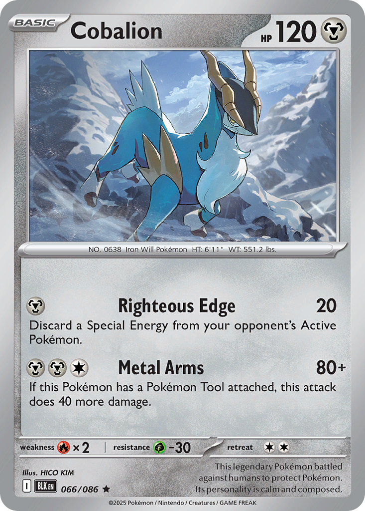 Cobalion (Holo) 66/86