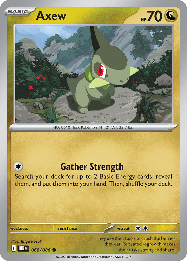 Axew (Reverse Holo) 68/86