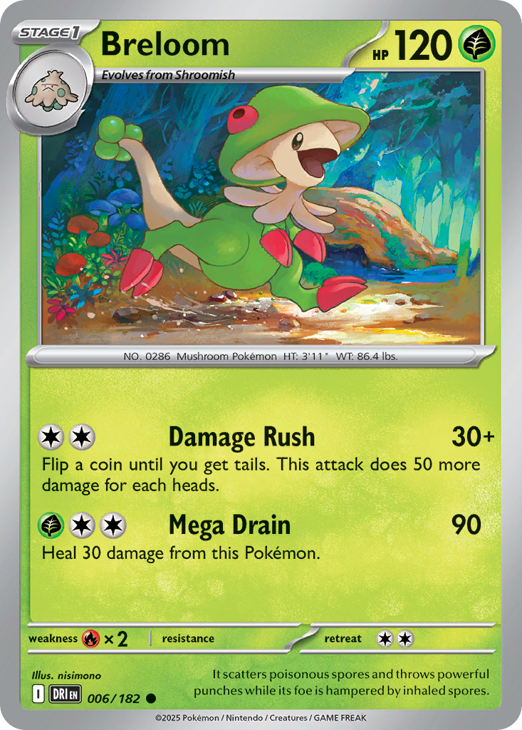 Breloom (Reverse Holo) 006/182