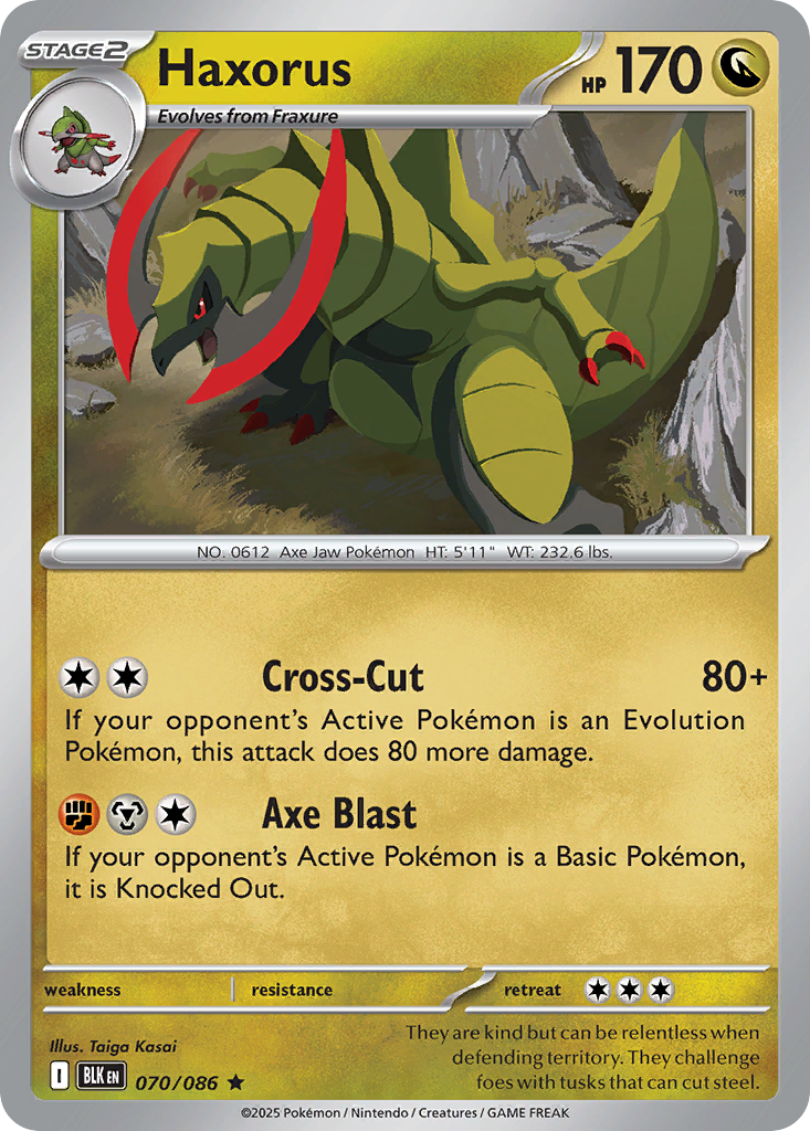 Haxorus (Reverse Holo) 70/86