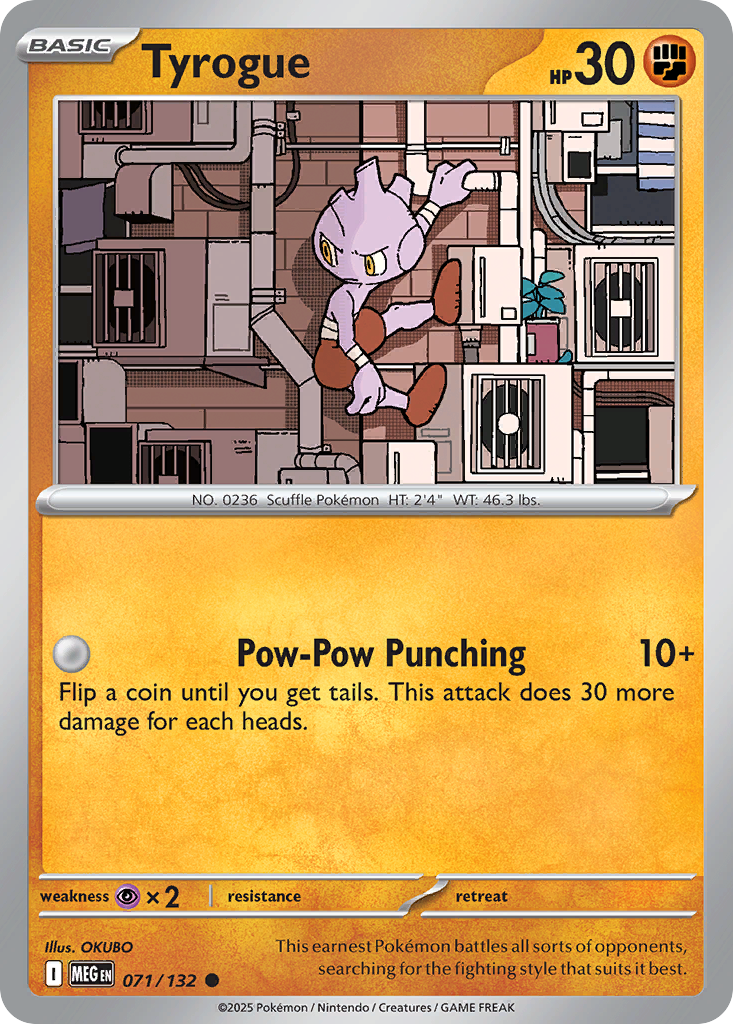 Tyrogue (Reverse Holo) 071/132