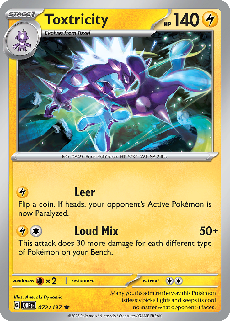 Toxtricity (Reverse Holo) 072/197