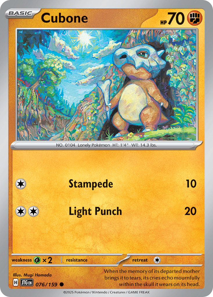 Cubone (Reverse Holo) 076/159