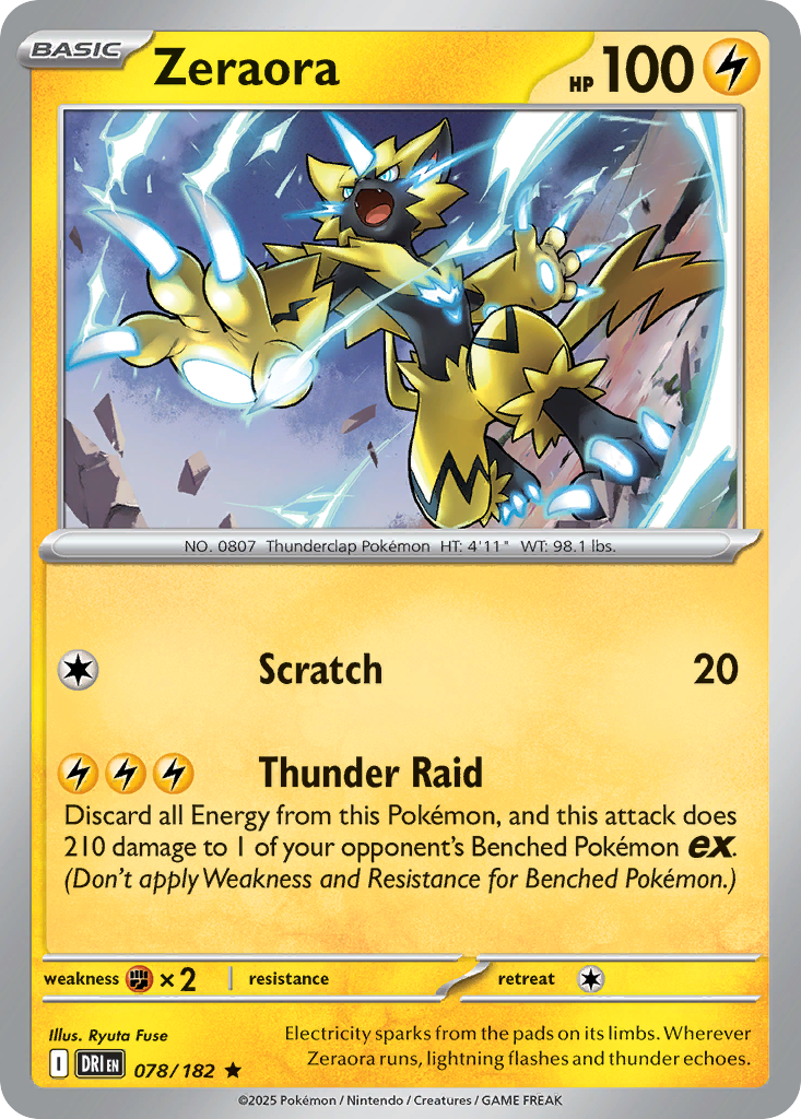 Zeraora (Reverse Holo) 078/182