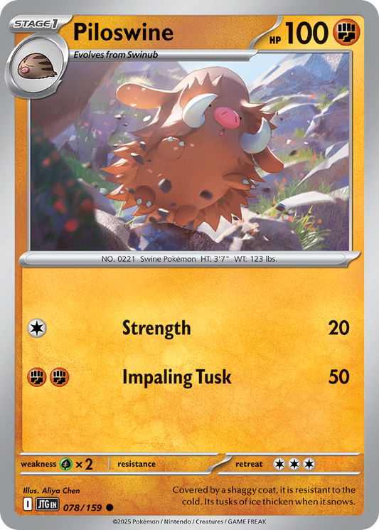 Piloswine (Reverse Holo) 078/159
