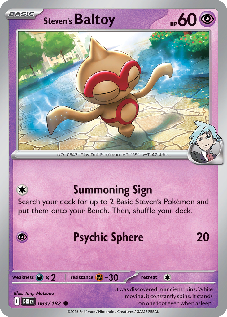 Steven's Baltoy (Reverse Holo) 083/182
