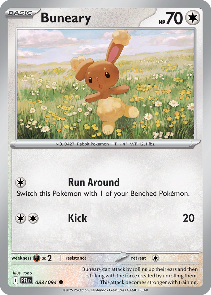 Buneary (Reverse Holo) 83/94