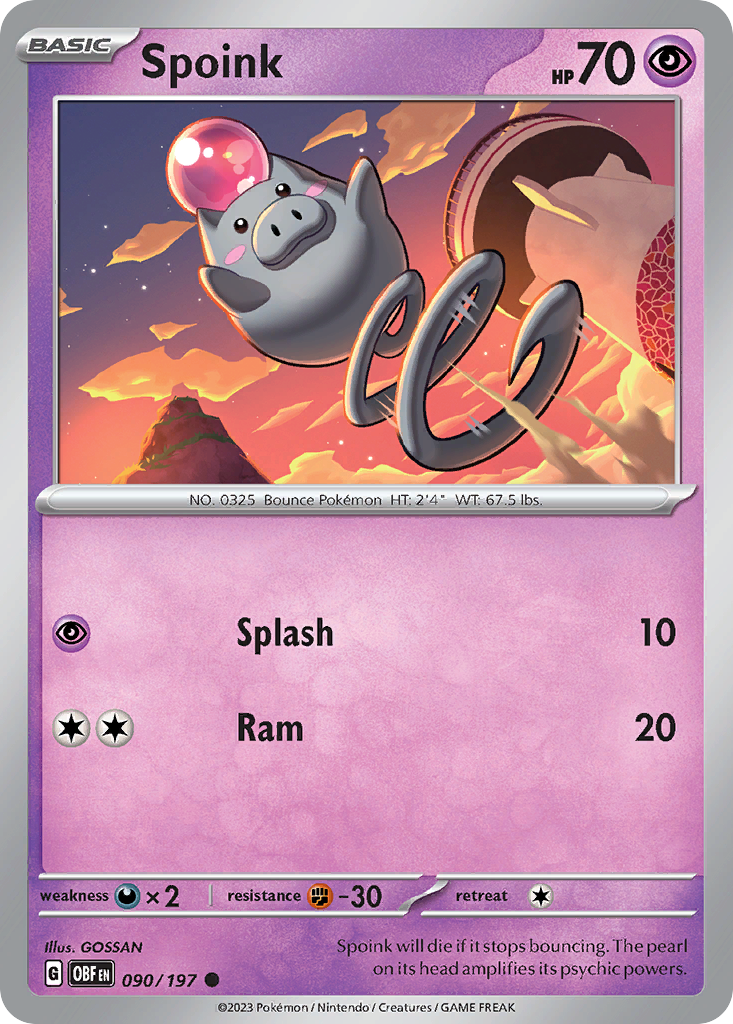 Spoink (Reverse Holo) 090/197