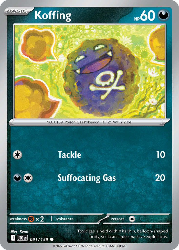 Koffing (Reverse Holo) 091/159