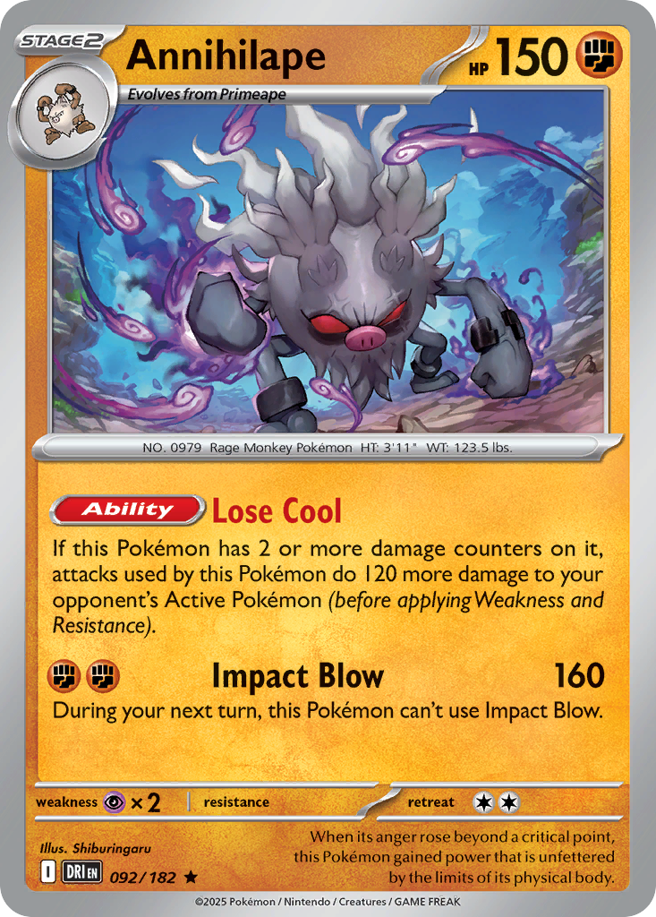 Annihilape (Reverse Holo) 092/182
