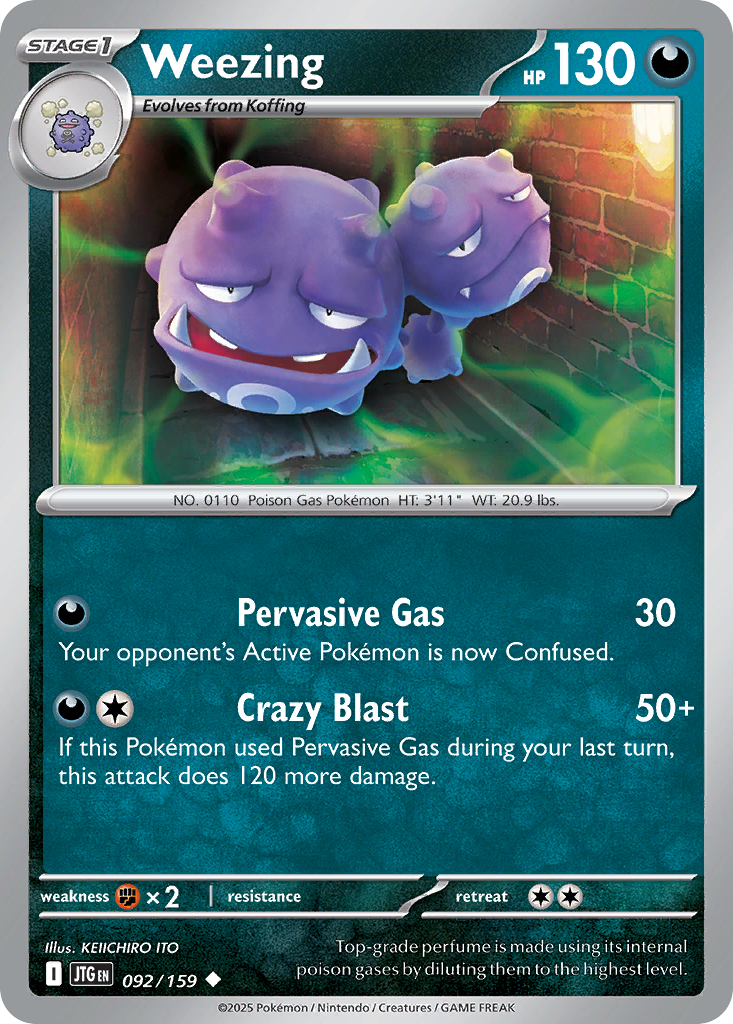 Weezing (Reverse Holo) 092/159