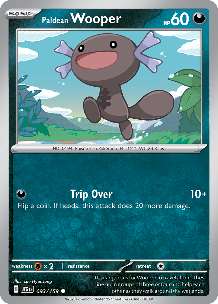 Paldean Wooper (Reverse Holo) 093/159