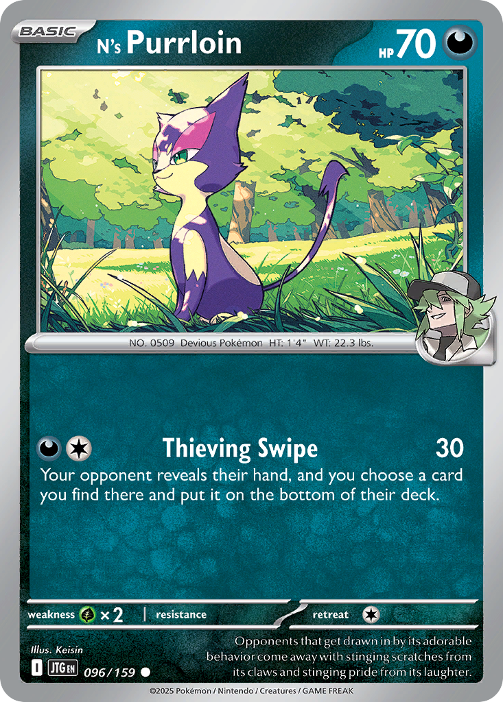N's Purrloin (Reverse Holo) 096/159