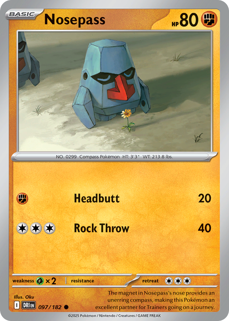 Nosepass (Reverse Holo) 097/182