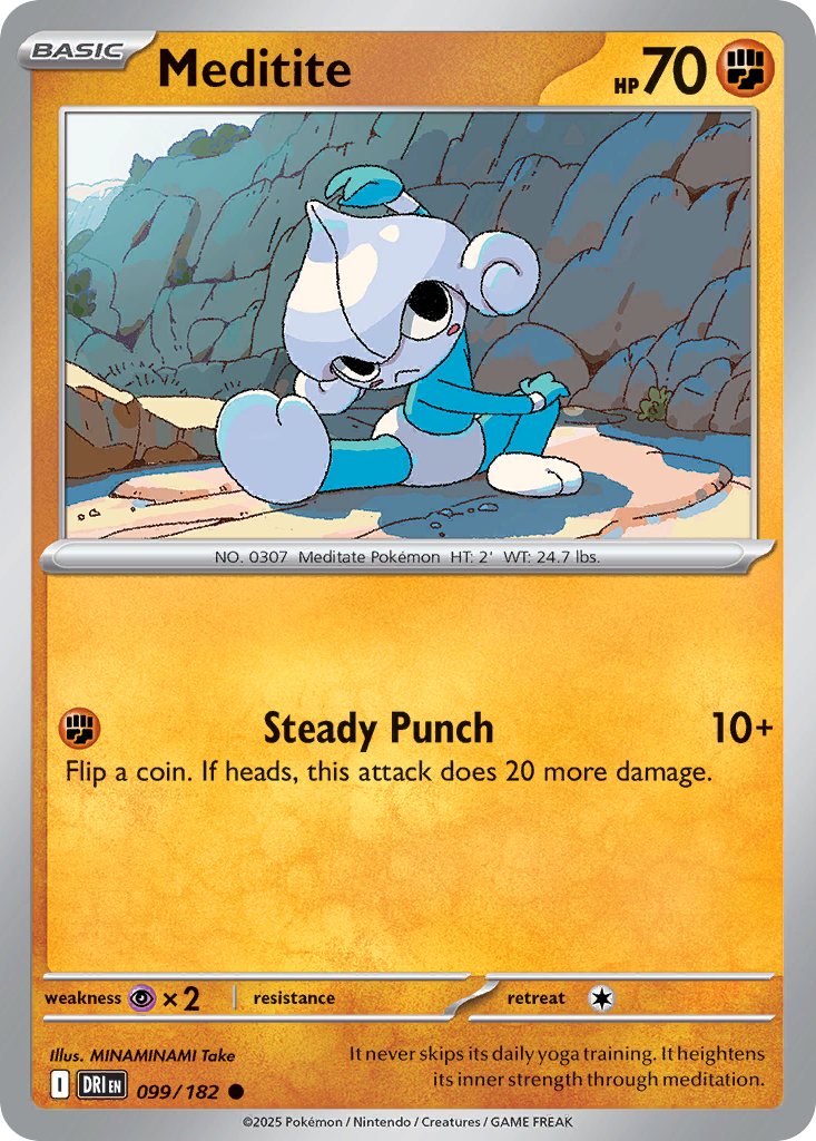 Meditite (Reverse Holo) 099/182