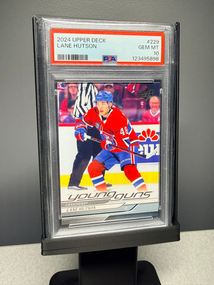2024 UPPER DECK #229 LANE HUTSON YOUNG GUNS RC ROOKIE PSA 10