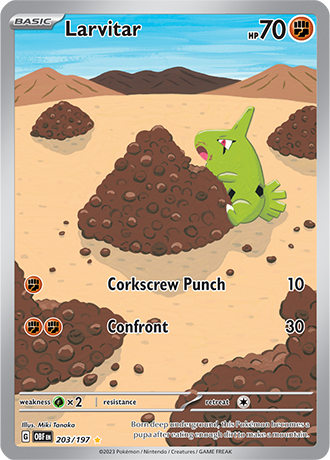 203/197 - Obsidian Flames - Larvitar (Illustration Rare)