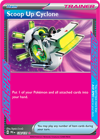 128/131 - Prismatic Evolutions - Scoop Up Cyclone (ACE SPEC)