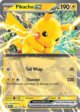 028/131 - Prismatic Evolutions - Pikachu ex