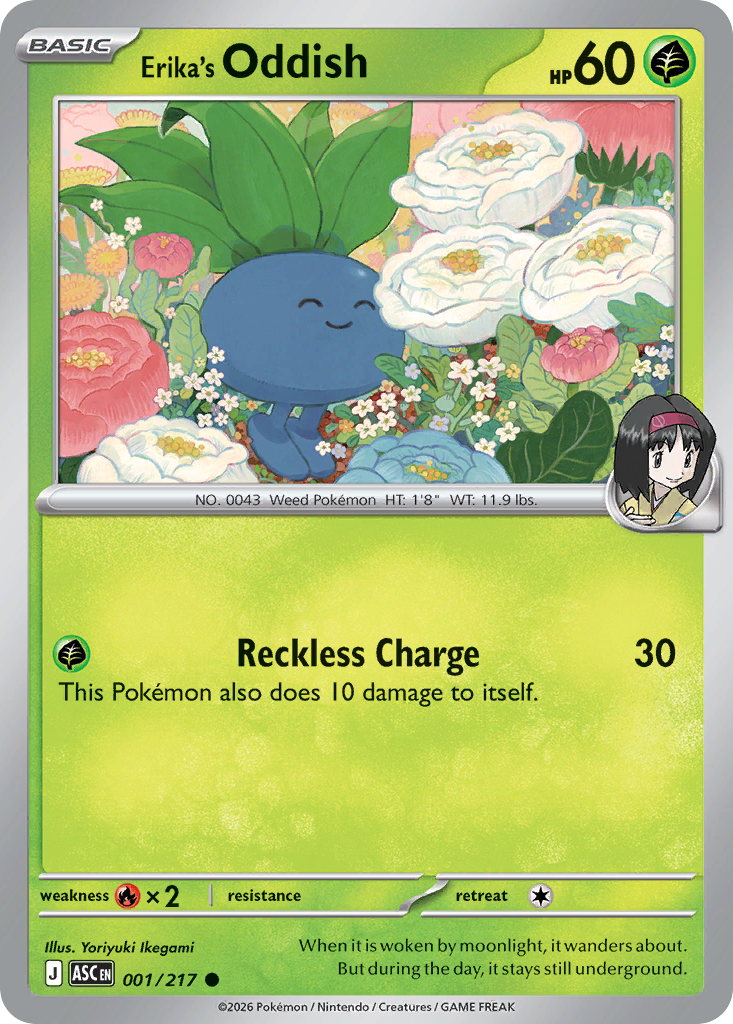 001 Erika's Oddish - Ascended Heroes | Pokémon TCG