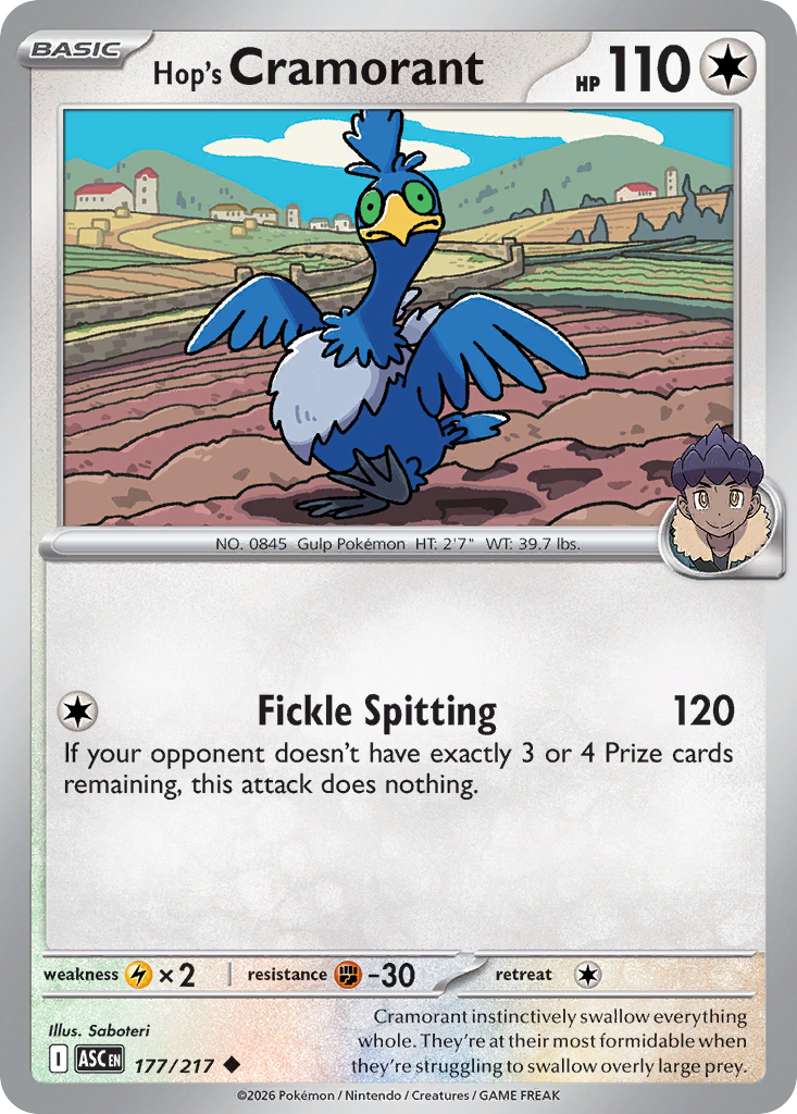 177 Hop's Cramorant - Ascended Heroes | Pokémon TCG