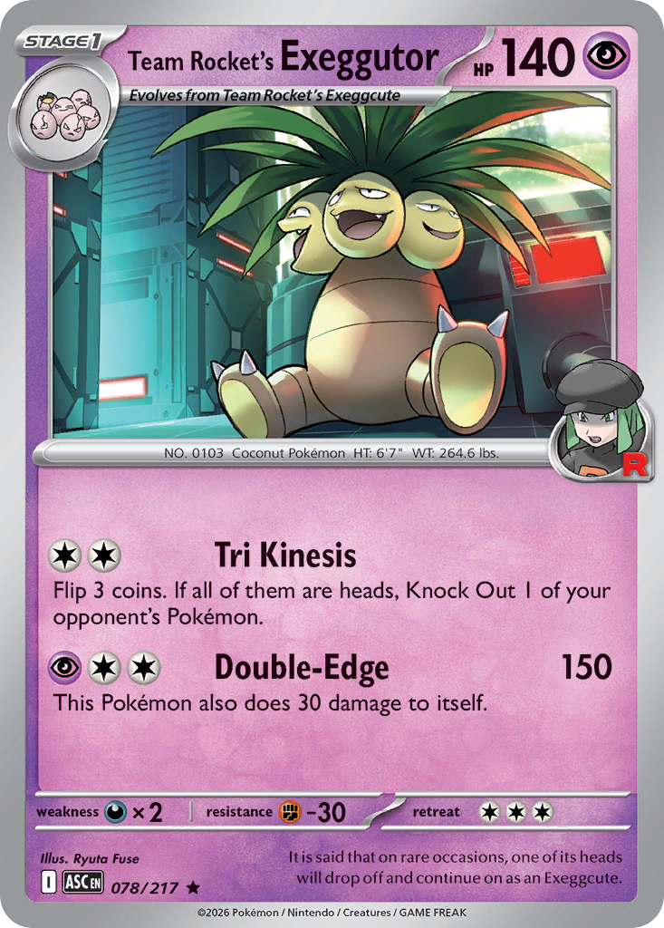 078 Team Rocket's Exeggutor - Ascended Heroes | Pokémon TCG