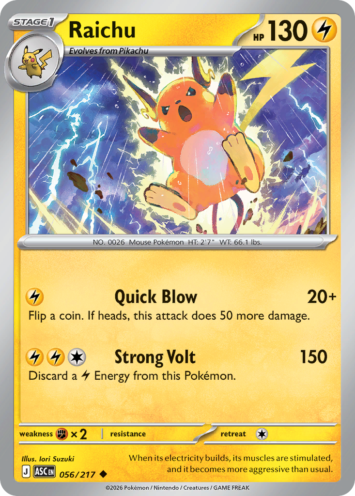 056 Raichu - Ascended Heroes | Pokémon TCG